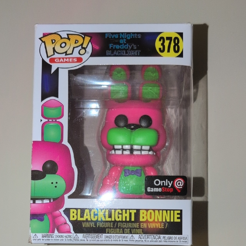 Funko Blacklight Bonnie in Pink and Green Great Item To Gift!!!
